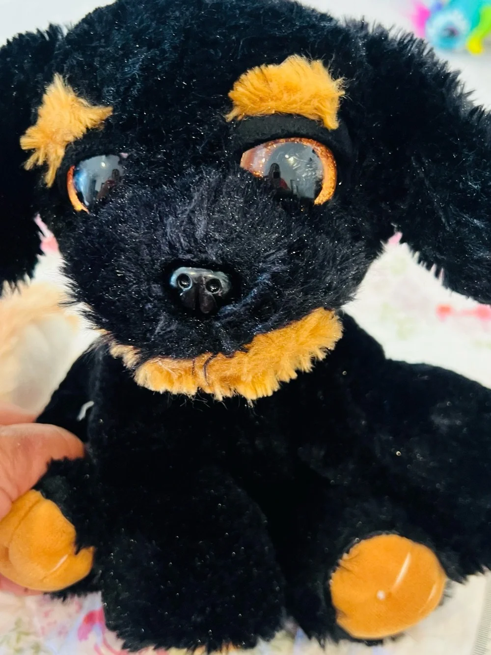 Tiger Family Stuffed Animals - Orange & Black, bear , pig & 3 dogs  Total 8